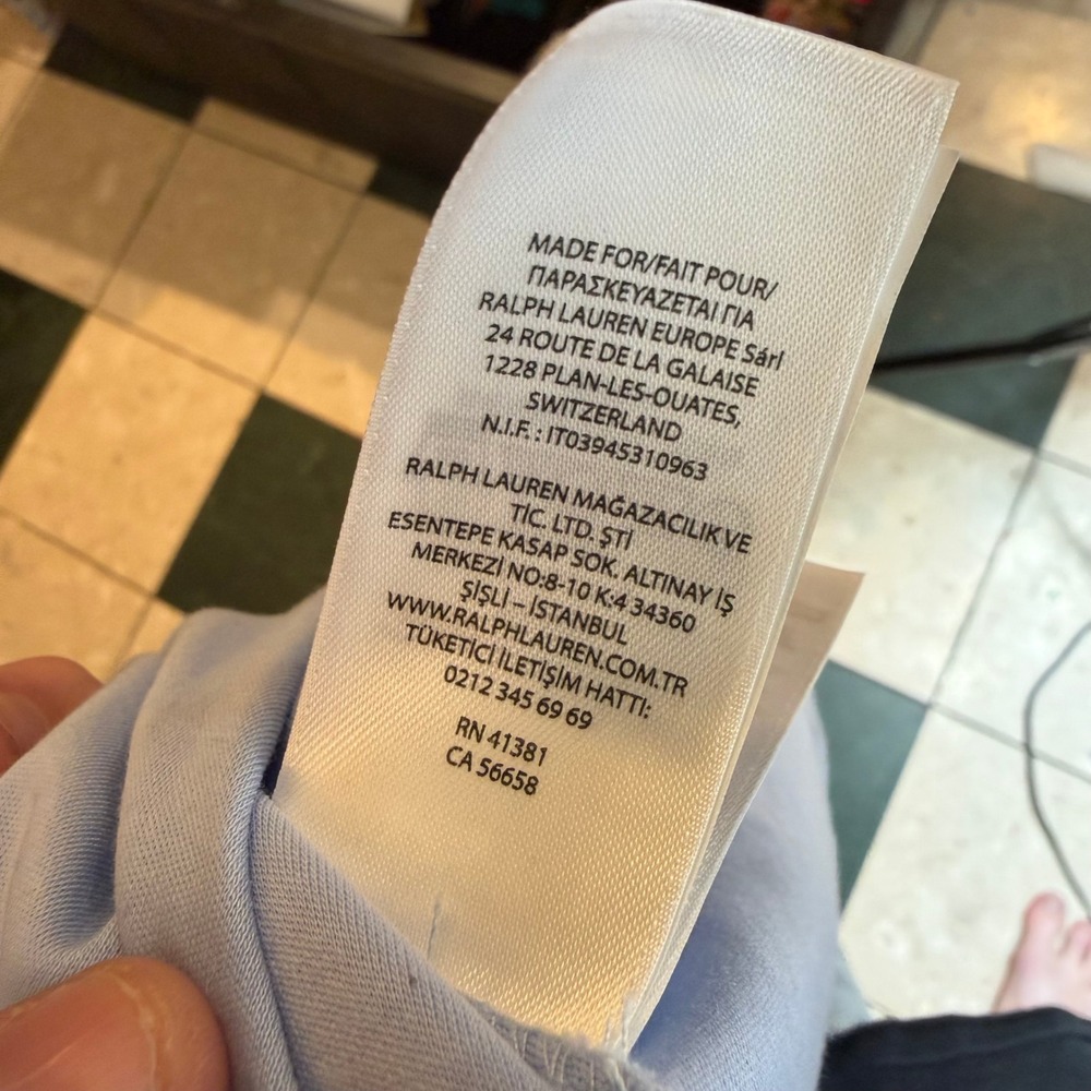 Polo Ralph Lauren Mens Classic Fit Short Sleeve Polo Shirt Light Blue Large - Picture 8 of 10